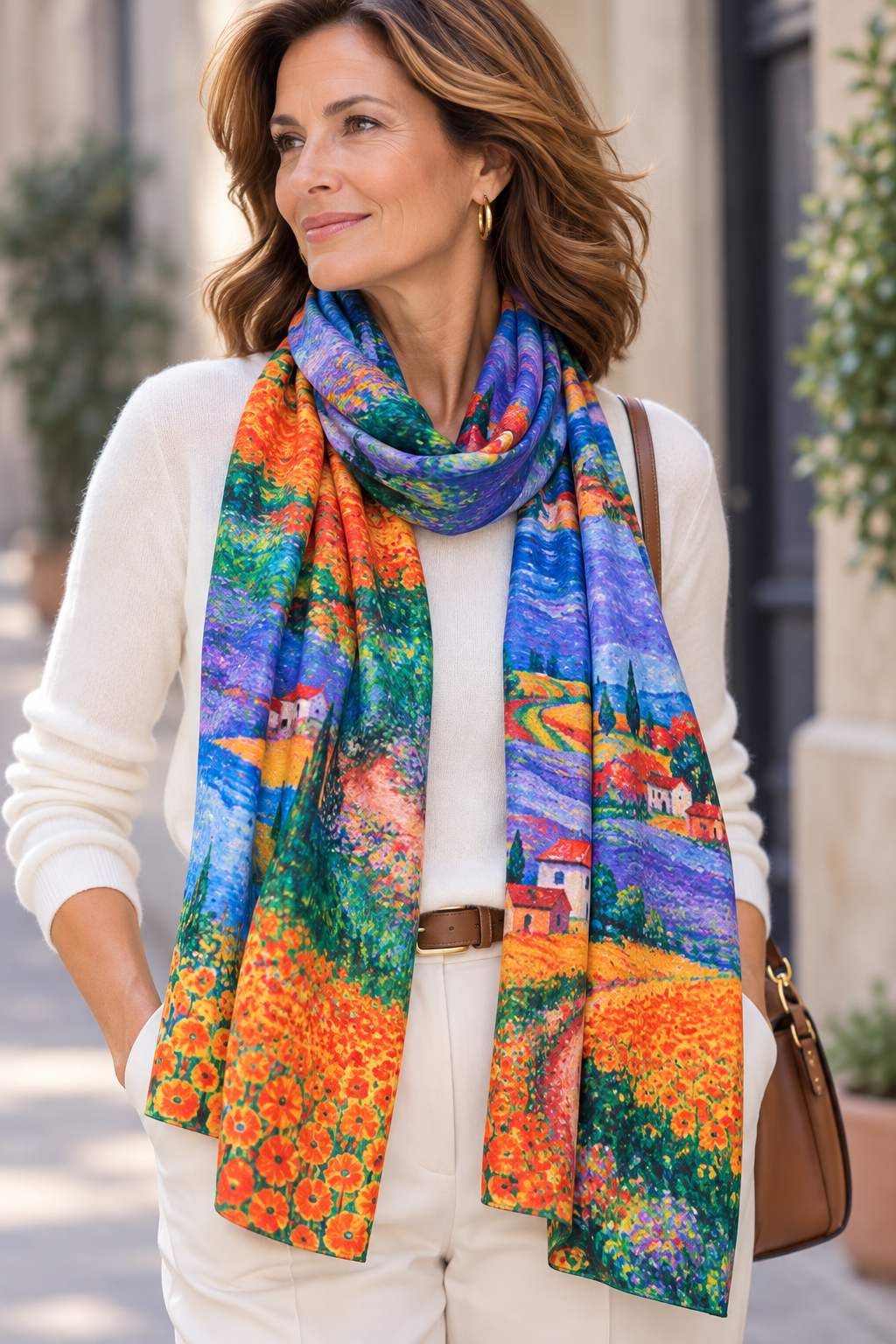Foulard « Champs de Provence »