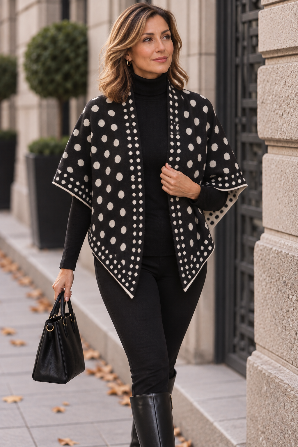 Poncho à Pois