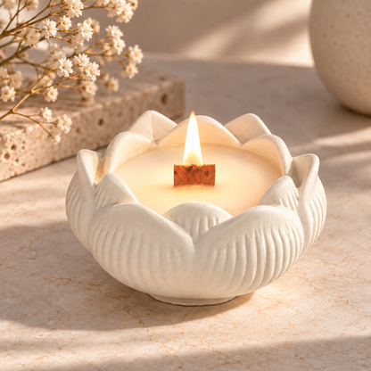Bougie fleur de lotus