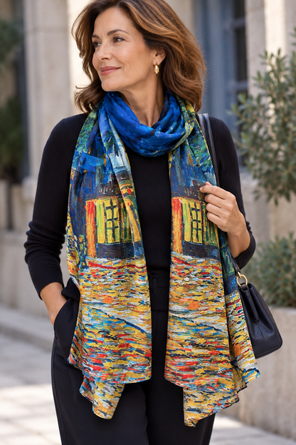 Foulard « Terrasse de Café la Nuit »