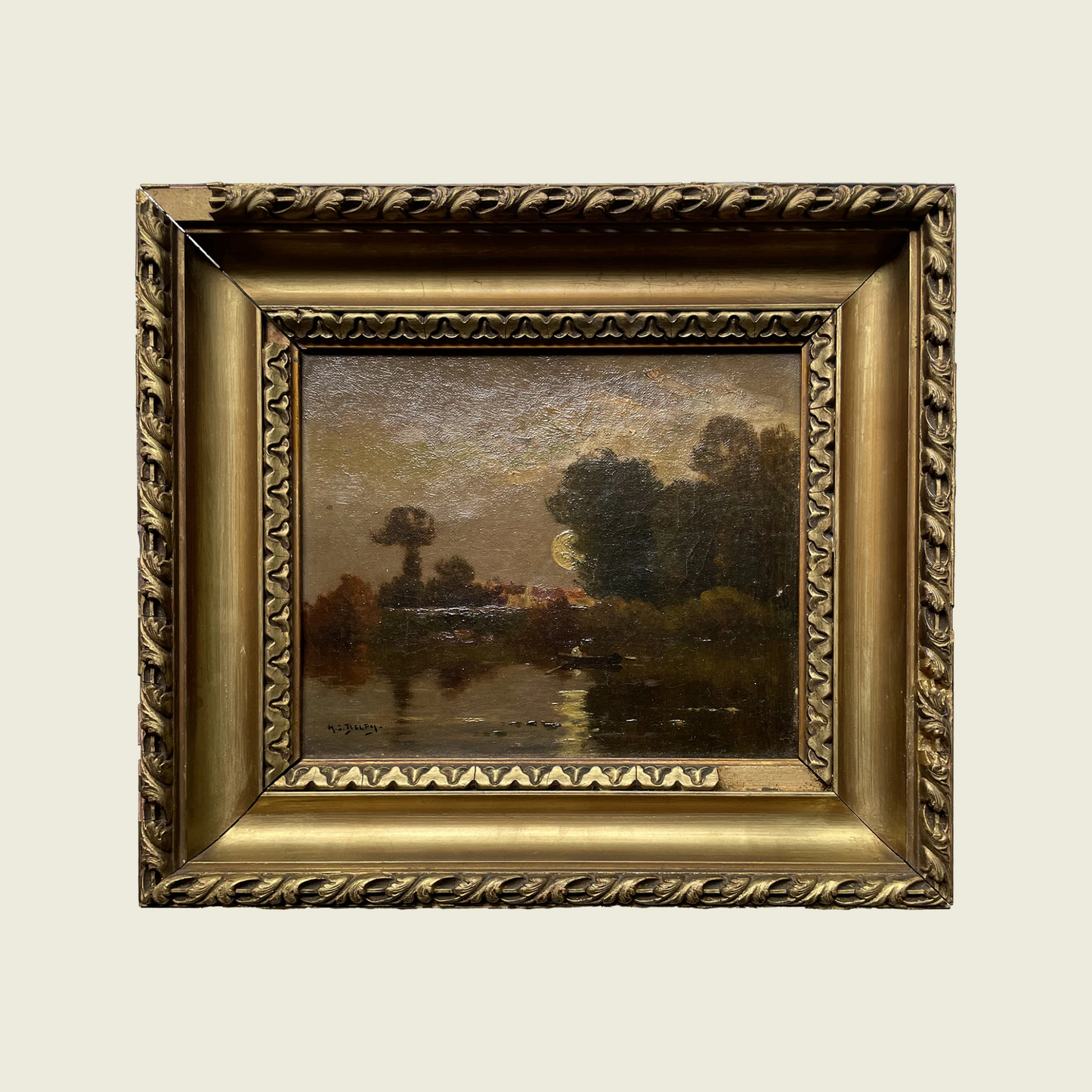 Henri Jacques DELPY (école de Barbizon) Peinture sur Toile