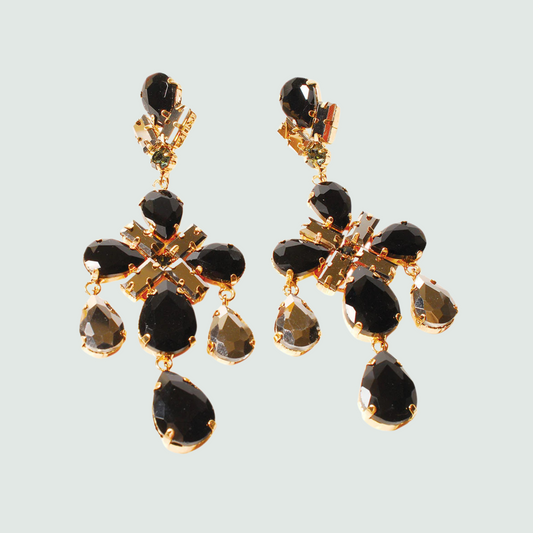 Boucles d’Oreilles Sissi - Noir