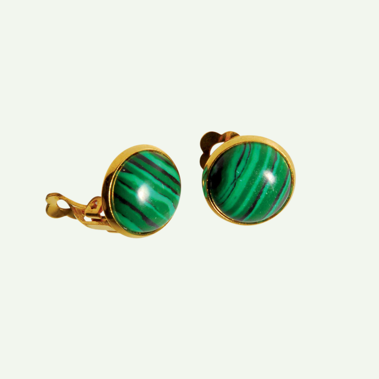 Parure Malachite - Boucles d'oreilles