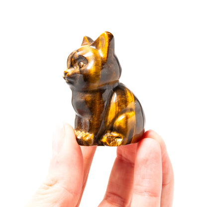 Figurine de Chat Œil
de Tigre