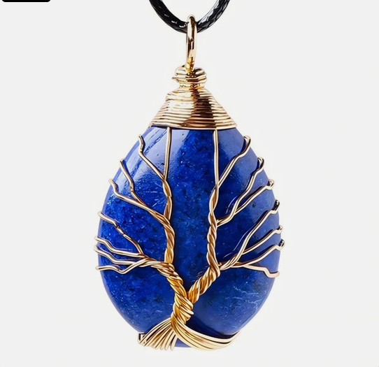 Pendentif arbre de vie - Lapis-Lazuli