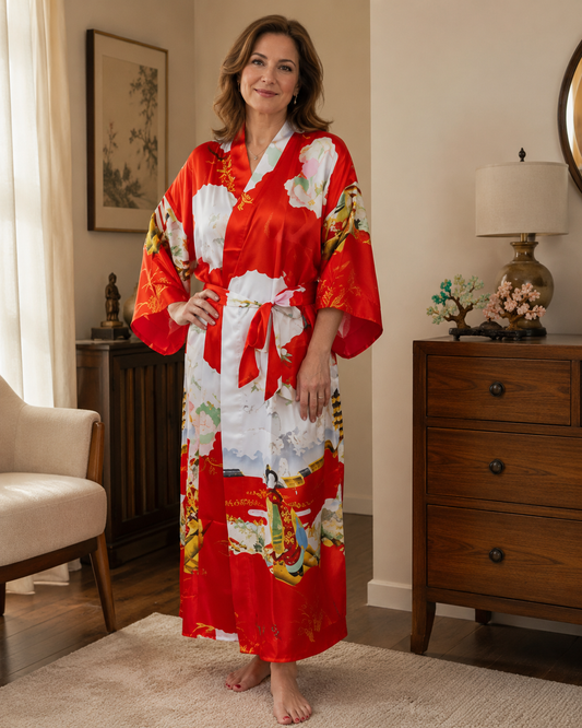Kimono Geisha rouge