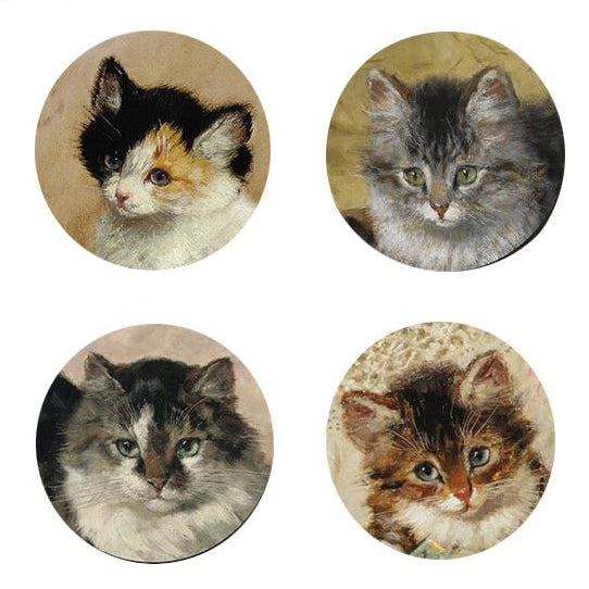 Set de 4 sous-verres «Chat Ronner-Knip»