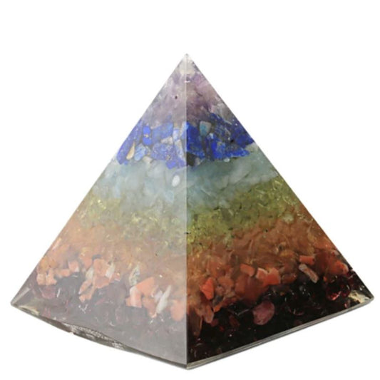 Pyramide Orgonite 7 chakras