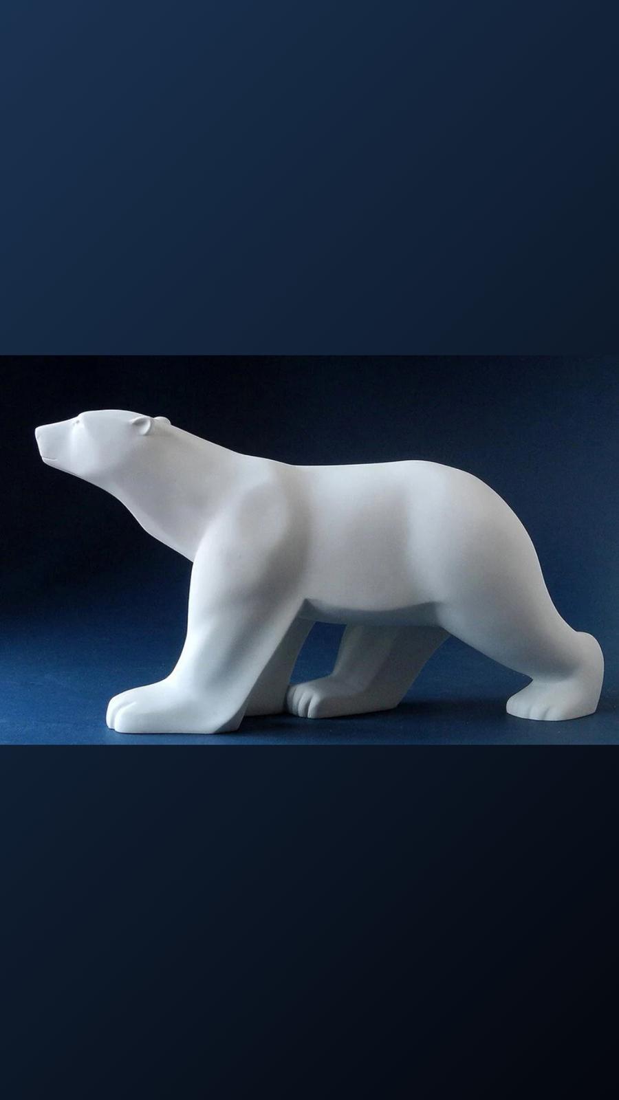 Sculpture François Pompon : l’Ours H. 35, L. 66 cm