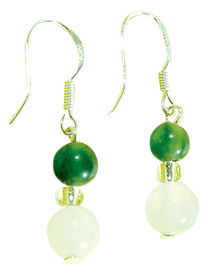 Boucles d'oreilles en perles de jade