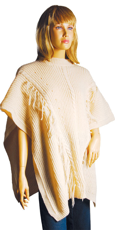 Poncho Hippie- Blanc